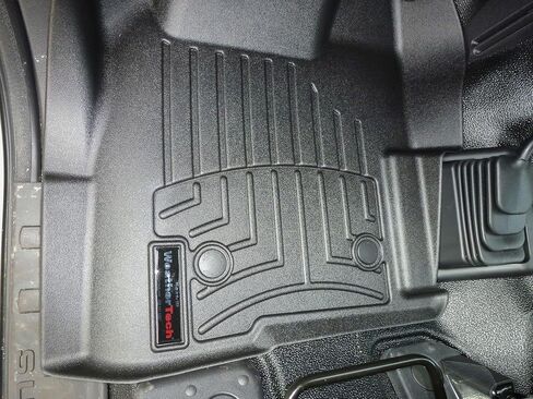 بطانات أرضية مخصصة من Weathertech لسيارة Ford Super Duty، Super Duty، Super Duty - الصف الأول (444221)، أسود in Saudi Arabia