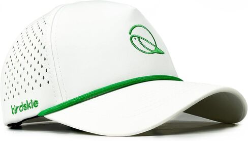 قبعة جولف Snapback مع تصميم حبل، مقاومة للماء، ماصة للرطوبة، مسامية، سريعة الجفاف، قبعة جولف عالية الأداء، قبعة كابتن 2 جولف خضراء مع حبل أبيض in Saudi Arabia