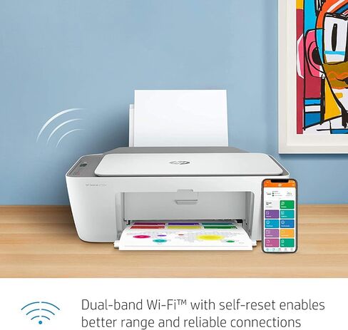 طابعة HP DeskJet 2755e اللاسلكية الملونة الكل في واحد I Print Copy Scan I (26K67A) (متجددة) in Saudi Arabia