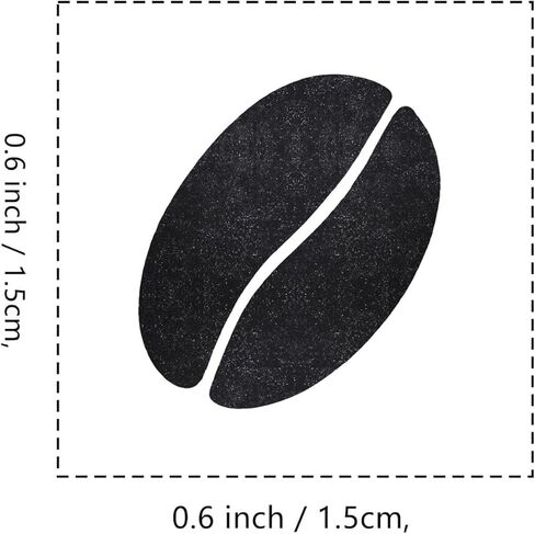 Coffee Bean Rubber Stamp, 3/5 Inch Small Mini Stamp for Scrapbooking Card Making Planner in Saudi Arabia