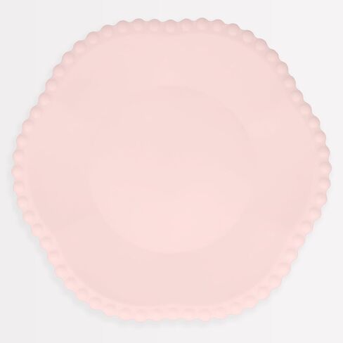 Meri Meri Dotted Edge Flower Bloom Compostable Plates (Pack of 8), Compostable Bamboo Party Plates, Decorative Design, Bridal Shower, Baby Shower, Hot & Cold Food in Saudi Arabia