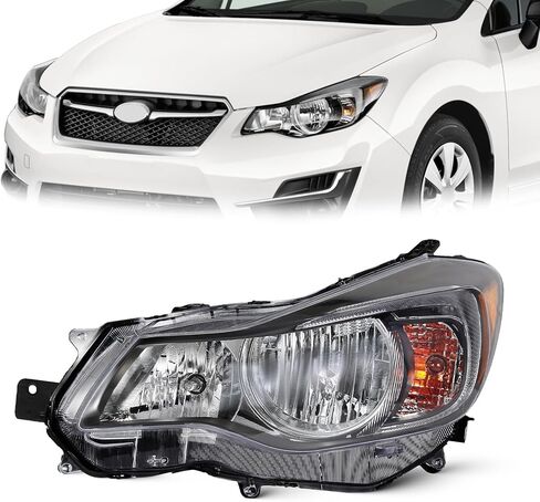 For 2012-2015 Subaru Impreza 2013-2016 XV Crosstrek Headlight Assembly Halogen Headlamp w/Clear Lens w/Bulbs Driver+Passenger Side Replacement SU2502140 SU2503140 in Saudi Arabia