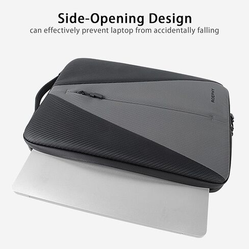 16 Inch Laptop Sleeve Case, Water-Resistant Computer Bag for 16-inch MacBook Pro M4/M3/M2/M1 Pro/Max 2024-2019,Lenovo HP ASUS Dell Acer Chromebook, Black + Grey in Saudi Arabia