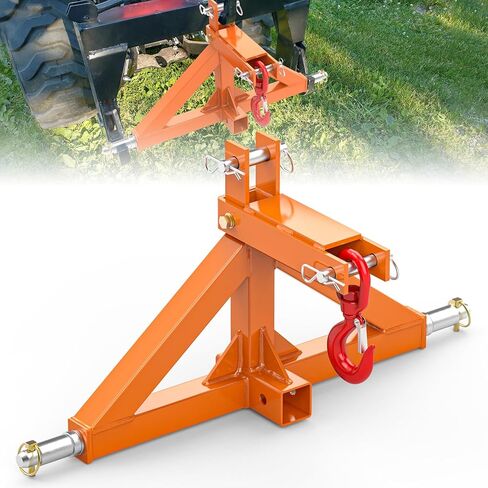 3 Point Trailer Hitch 2" Receiver Quick Hitch Compatible with Towing Hook for Category 1 Tractors, Heavy Duty Towing Hitch Tractor Drawbar Hitch Adapter for BX, Kubota, John Deere, Kioti, Yanmar in Kuwait