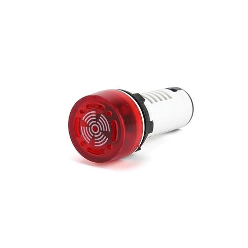 صوت وضوء صفارة متقطعة مع ضوء فلاش LED إنذار AD16-22SM 22 مللي متر التيار المتناوب/تيار مستمر 24V12V220V (16mmyellowDC24V) in Saudi Arabia