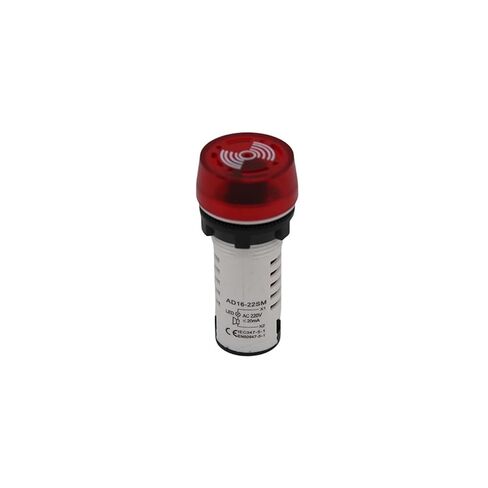 Flash Buzzer AD16-22SM White Shell Intermittent LED Sound and Light Alarm(AD16 22SM White Shell Yellow) in Saudi Arabia