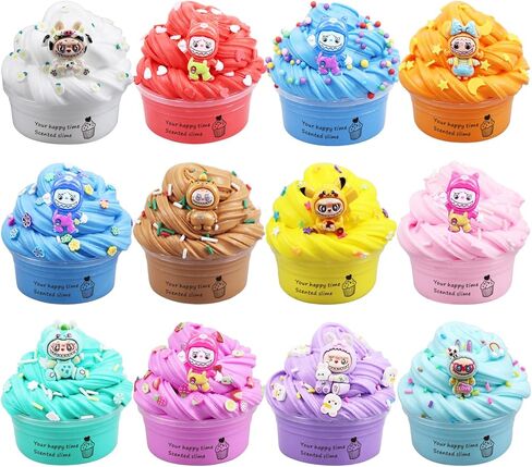 9 Packs Butter Slime Kit, Super Soft, Non-Sticky Stress Relief Toy, Party Favors and Birthday Gift for Boys and Girls in Saudi Arabia