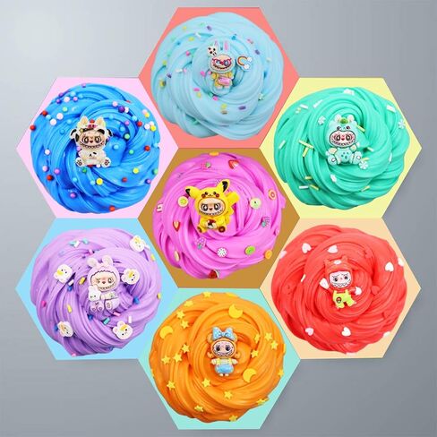 9 Packs Butter Slime Kit, Super Soft, Non-Sticky Stress Relief Toy, Party Favors and Birthday Gift for Boys and Girls in Saudi Arabia