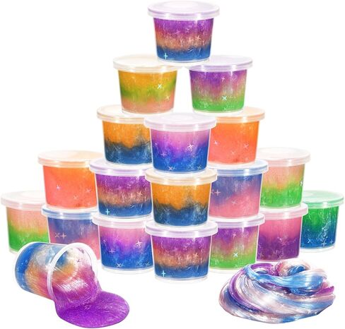 9 Packs Butter Slime Kit, Super Soft, Non-Sticky Stress Relief Toy, Party Favors and Birthday Gift for Boys and Girls in Saudi Arabia