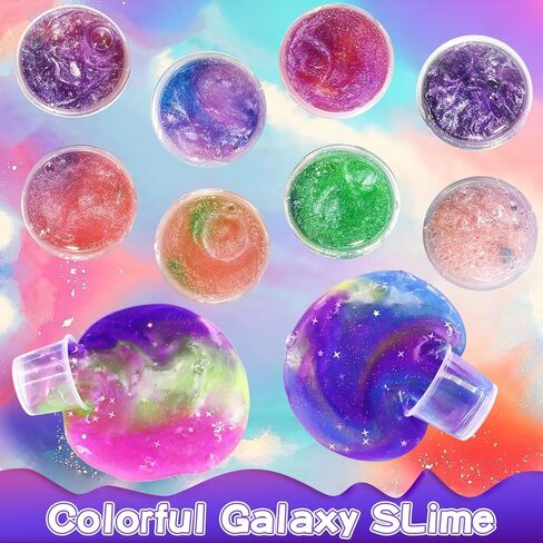 9 Packs Butter Slime Kit, Super Soft, Non-Sticky Stress Relief Toy, Party Favors and Birthday Gift for Boys and Girls in Saudi Arabia