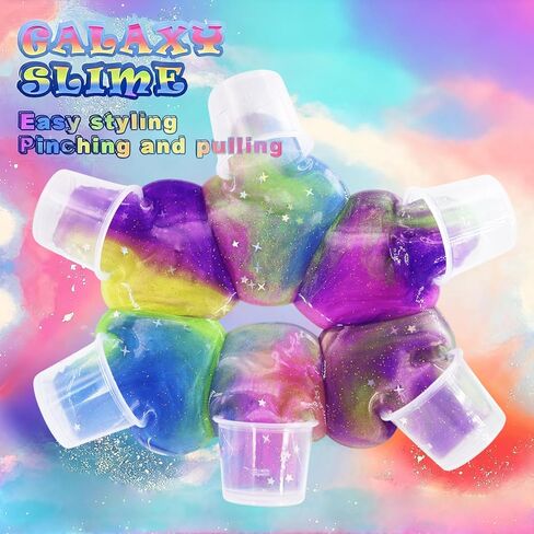 9 Packs Butter Slime Kit, Super Soft, Non-Sticky Stress Relief Toy, Party Favors and Birthday Gift for Boys and Girls in Saudi Arabia