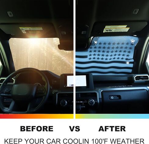 Upgrade Windshield Sunshade for Toyota Tacoma 2024-2025 Front Window Sun Shade Foldable Reflective Sun Visor Custom Sunscreen UV Blocker Privacy Protector HeatShield Keep Your Car Cooler (Silver) in Kuwait