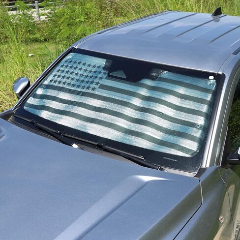 Upgrade Windshield Sunshade for Toyota Tacoma 2024-2025 Front Window Sun Shade Foldable Reflective Sun Visor Custom Sunscreen UV Blocker Privacy Protector HeatShield Keep Your Car Cooler (Silver) in Kuwait
