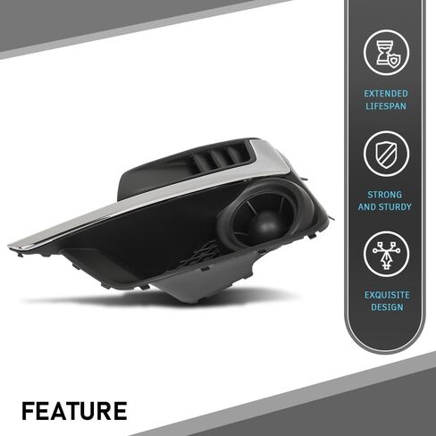 Fog Light Cover Set Compatible with Subaru Impreza 2015-2016 57731FJ400, 57731FJ410, SU1039109, SU1038109 W/Chrome Molding W/O Fog Light Hole in Saudi Arabia