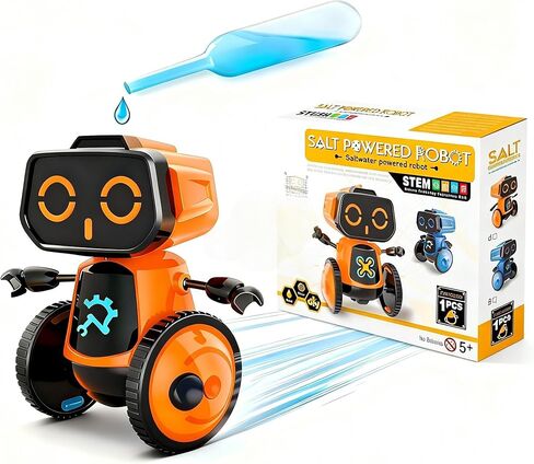 مجموعة روبوت تعمل بالمياه المالحة العلمية، ألعاب هدايا STEM DIY، لا تحتاج إلى بطاريات، تجارب علمية، لعبة إبداعية، حماية البيئة، لعيد الميلاد وأعياد الميلاد والأولاد والبنات (أزرق) in Kuwait