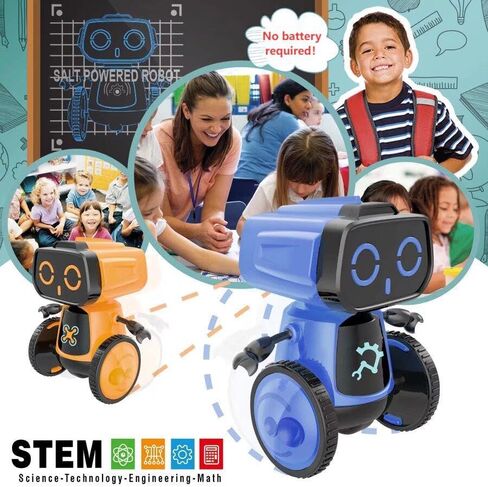 مجموعة روبوت تعمل بالمياه المالحة العلمية، ألعاب هدايا STEM DIY، لا تحتاج إلى بطاريات، تجارب علمية، لعبة إبداعية، حماية البيئة، لعيد الميلاد وأعياد الميلاد والأولاد والبنات (أزرق) in Kuwait
