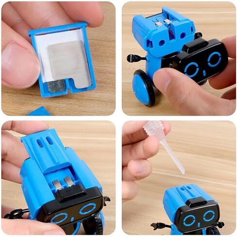 مجموعة روبوت تعمل بالمياه المالحة العلمية، ألعاب هدايا STEM DIY، لا تحتاج إلى بطاريات، تجارب علمية، لعبة إبداعية، حماية البيئة، لعيد الميلاد وأعياد الميلاد والأولاد والبنات (أزرق) in Kuwait