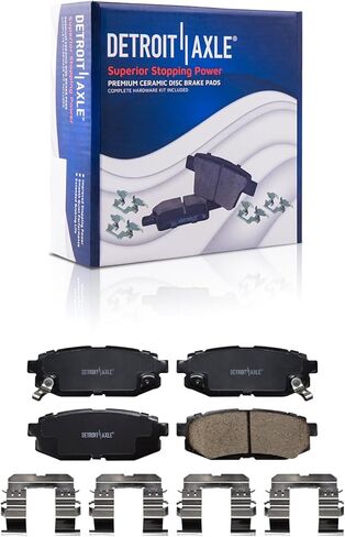 Detroit Axle - Rear Brake Pads for Subaru Outback Forester Legacy BRZ B9 Tribeca Scion FR-S Toyota 86 Ceramic Brake Pads w/Hardware Replacement in Saudi Arabia