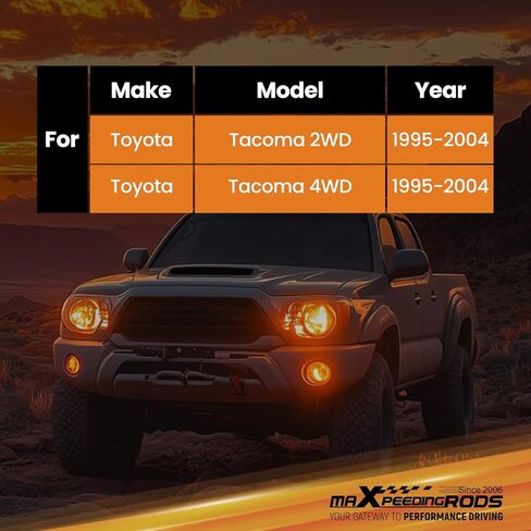 maXpeedingrods Fit 0-5.5" Lifted Rear Shocks for Toyota Tacoma 1995-2004, G1 Upgraded Series in Saudi Arabia