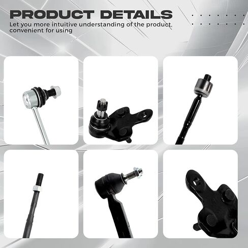 lronants Front Ball Joints Sway Links & Outer Tie Rods Suspension Kit Compatible with 2010-2015 Lexus RX350 RX450h, 2008-2019 Toyota Highlander, 2009-2016 Toyota Venza in Saudi Arabia