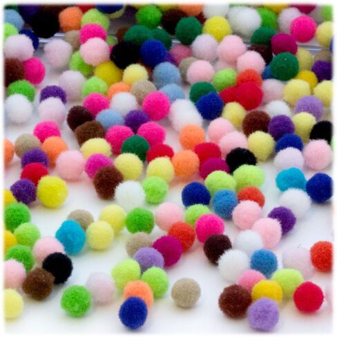 The Crafts Outlet 1000 قطعة من كرات بوم متعددة الأغراض، أكريليك، 7 مم/0.28 بوصة، مستديرة، رمادي in Saudi Arabia