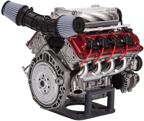 مجموعة نماذج محرك V8 التي تعمل، محرك V8 للطباعة ثلاثية الأبعاد MAD لـ AX90104 SCX10Ⅱ Capra VS4-10 Pro/Ultra Model Car، محاكاة ديناميكية V8 تعمل للبالغين للبناء in Saudi Arabia
