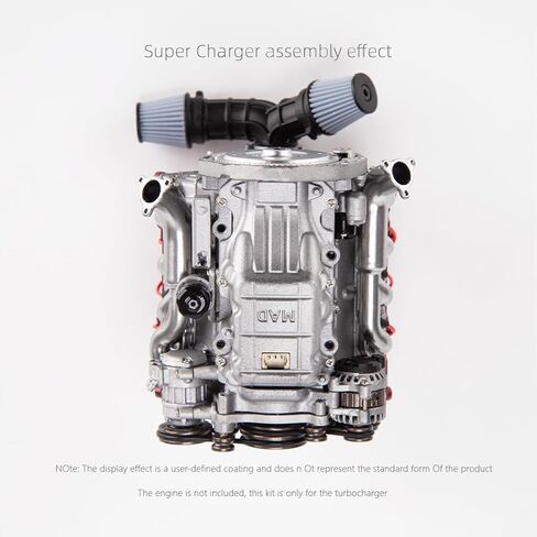 مجموعة نماذج محرك V8 التي تعمل، محرك V8 للطباعة ثلاثية الأبعاد MAD لـ AX90104 SCX10Ⅱ Capra VS4-10 Pro/Ultra Model Car، محاكاة ديناميكية V8 تعمل للبالغين للبناء in Saudi Arabia