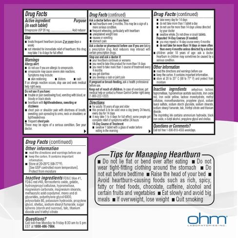 أقراص أومبرازول، أقراص متأخرة الإطلاق، 20 ملجم مخفض حمض، 84 قرصًا in Kuwait