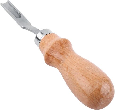 Leather Beveler Tool, Leather Skiving Tool, Leather Working Wide Beveler Leathercraft Skiving Trimming Tool Wood Handle in Saudi Arabia