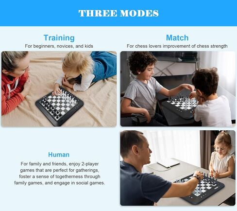 P6 Electronic Chess Board Chess Computer Talking Smart Chess Board Magnetic Electronic Chess Set with LED for Kids & Adults in Saudi Arabia