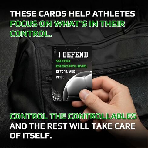 Soccer Affirmation Card Deck for Athletes – 52 Mental Performance Self-Talk Cards for Confidence, Focus & Game-Day Preparation – Motivational Gift for Teens, Players, or Coaches in Saudi Arabia