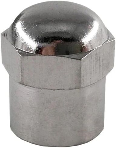 Metal Dome Tire Valve Stem Caps - 20 Pack - Universal in Saudi Arabia
