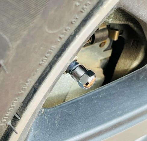 Metal Dome Tire Valve Stem Caps - 20 Pack - Universal in Saudi Arabia