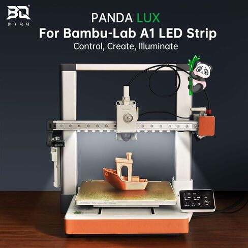 شريط إضاءة LED BIQU Panda Lux متوافق مع طابعات Bambu-Lab P1P/P1S/X1C/X1E ثلاثية الأبعاد 5 فولت 0.3 أمبير، شريط إضاءة LED، تركيب مغناطيسي in Kuwait