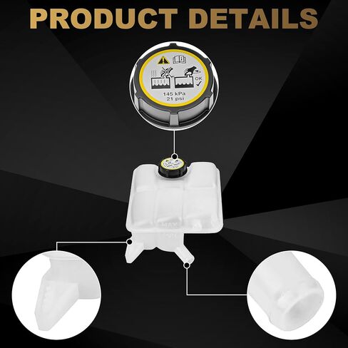 خزان خزان سائل التبريد من PartsFlow مع غطاء متوافق مع 2012-2018 Ford Focus 2013-2017 Ford C-Max 2013-2016 Ford Escape 2014-2016 Ford Transit Connect BE8Z8100A CV6Z8A080A 603-382 in Kuwait