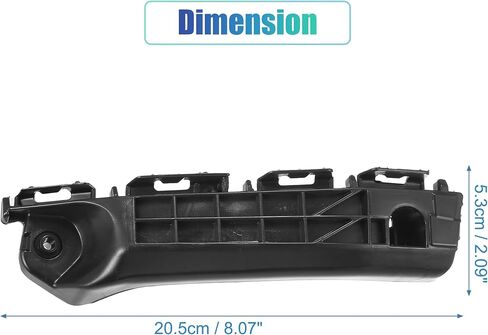 uxcell 1 Pair Left and Right Side Front Bumper Bracket No.5253652080/5253552110 for Toyota Yaris 2012 2013 2014 in Saudi Arabia