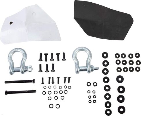 المصد الأمامي ECOTRIC متوافق مع 2007-2013 Chevy Silverado 1500 W/Push Bar 3-Piece Modular -2 حزم in Kuwait
