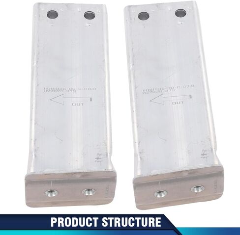 PIT66 Front Lower Pair Reinforcement Bar Rail Extension Bracket Compatible with Tesla Model 3/Y 2017 2018 2019 2020 2021 2022 2023 1109193-00-C in Saudi Arabia