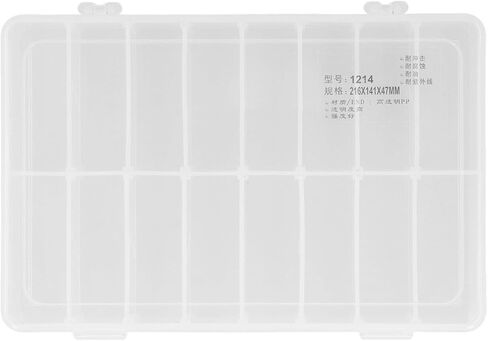 16 Compartment Parts Box Transparent 16 Grids PP Plastic Jewelry Organizer Container Storage Box in Saudi Arabia