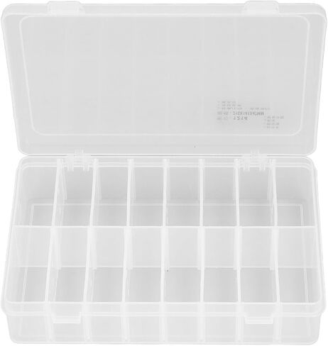 16 Compartment Parts Box Transparent 16 Grids PP Plastic Jewelry Organizer Container Storage Box in Saudi Arabia