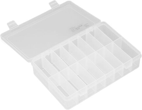 16 Compartment Parts Box Transparent 16 Grids PP Plastic Jewelry Organizer Container Storage Box in Saudi Arabia