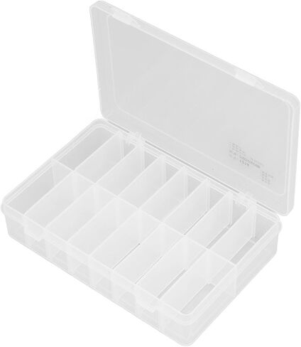 16 Compartment Parts Box Transparent 16 Grids PP Plastic Jewelry Organizer Container Storage Box in Saudi Arabia