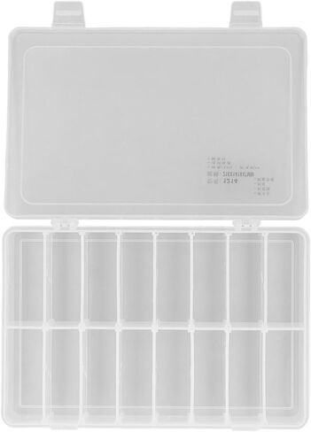 16 Compartment Parts Box Transparent 16 Grids PP Plastic Jewelry Organizer Container Storage Box in Saudi Arabia