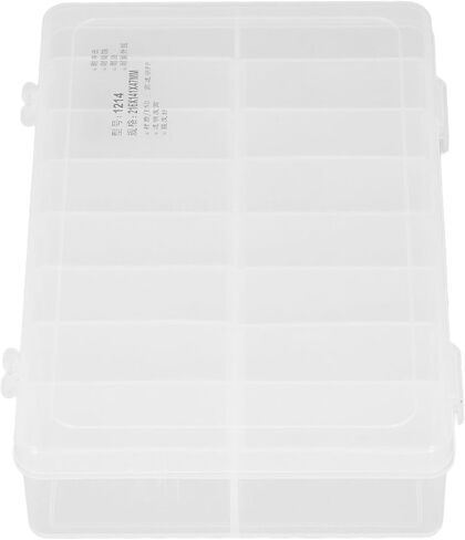 16 Compartment Parts Box Transparent 16 Grids PP Plastic Jewelry Organizer Container Storage Box in Saudi Arabia