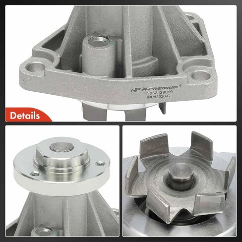 A-Premium Engine Water Pump with O-Ring Compatible with Cadillac CTS 2003-2004, Catera 1997-2001 & Saab 900 1994-1997, 9000 1995-1997, 9-5 & Saturn L300, LS2, LW2, LW300, Vue - 2.5L 3.0L 3.2L in Saudi Arabia