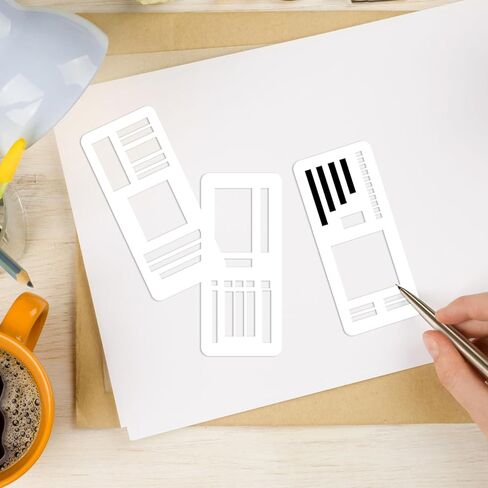 21Pcs Planner Stencils templates, Reusable Handmade Flexible Record Calendar Stencils for Journaling in Kuwait