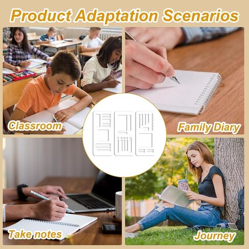 21Pcs Planner Stencils templates, Reusable Handmade Flexible Record Calendar Stencils for Journaling in Kuwait