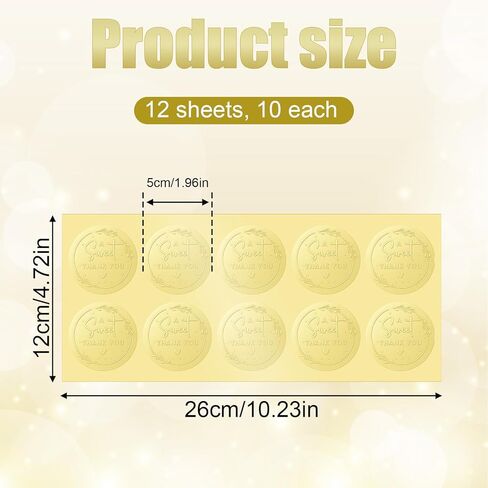 120 Pcs A Sweet Thank You Stickers 2 Inch Thank You Gift Stickers Round Gold Foil Embossed Wedding Invitation Sticker, Personalized Party Favor Labels for Bridal Shower, Business Packaging in Saudi Arabia