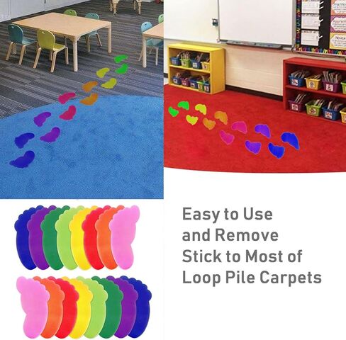 30 قطعة من علامات السجاد على شكل نجمة للسجاد على الأرض وعلامات تحديد موضع السجاد وعلامات الجلوس على السجاد، نقاط تحديد السجاد على شكل نجمة متعددة الألوان للأطفال في الفصول الدراسية في مرحلة ما قبل المدرسة ورياض الأطفال in Kuwait