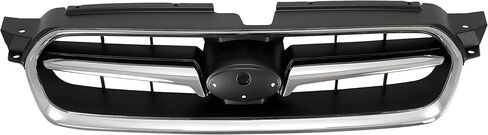 شبكة أمامية HECASA متوافقة مع 2004-2007 Subaru Legacy Bumper Grill فضي + أسود لاستبدال 91121AG12B SU1200129 91121AG010 in Saudi Arabia